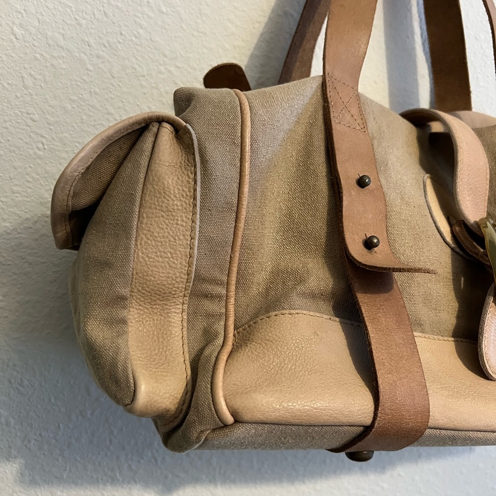 NWT Free People Cape Canvas Tote in Tea Stain - Picture 6 of 10